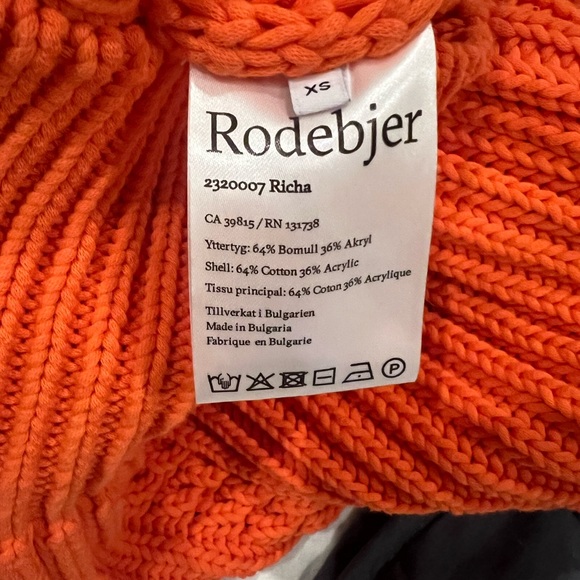 Rodebjer knit sweater in coral XS - Picture 3 of 6